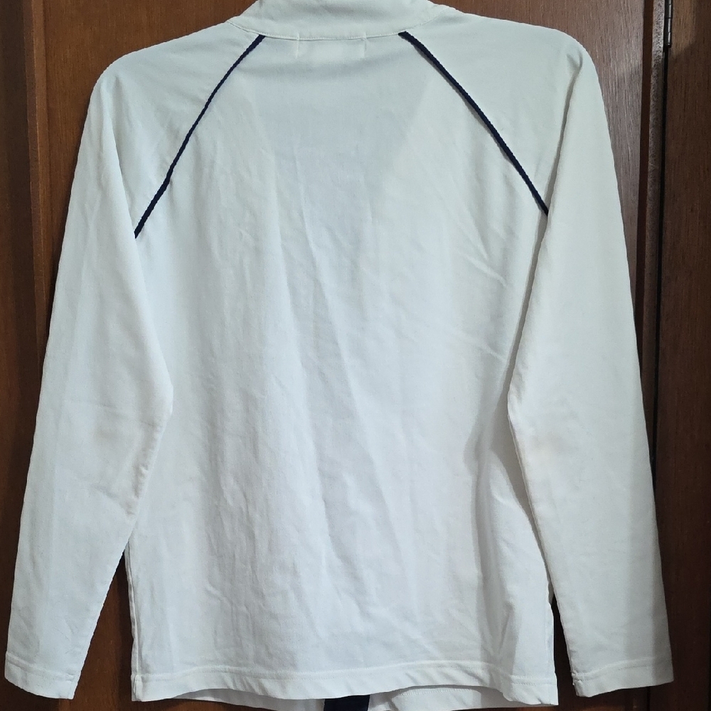 Coolibar White Sun Protection Zip Shirt Sz S - Picture 7 of 11